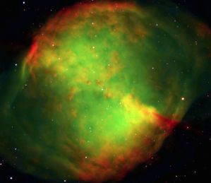 Galaxia M27, que mucho tiempo fue considerada cometa o planeta