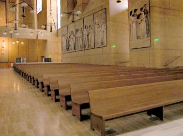 Interior de la catedral de Los Ángeles, California