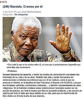 Orar por Mandela