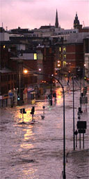 Sheffield inundado
